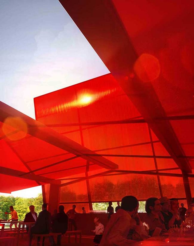 The 2010 Serpentine Pavilion by Jean Nouvel. Photo via architecturelab.net