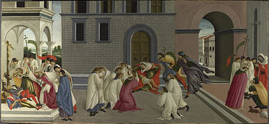 'Three Miracles of St. Zenobius' (c.1500) by Sandro Botticelli The National Gallery, London (WSJ)