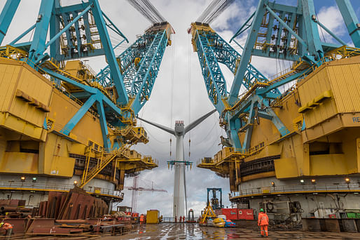 Shortlisted in 'Structures in Extreme Conditions' Category: The Stability Frame, Hywind Scotland. Structural Designer: Saipem Limited. Photo by Lee Sutterby.