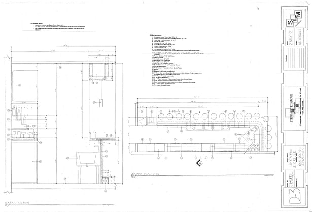 Bar Plan and Section