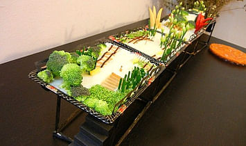 Incredible Edible High Line Park Replica Made of Thanksgiving Food and Recycled Sushi Boxes 