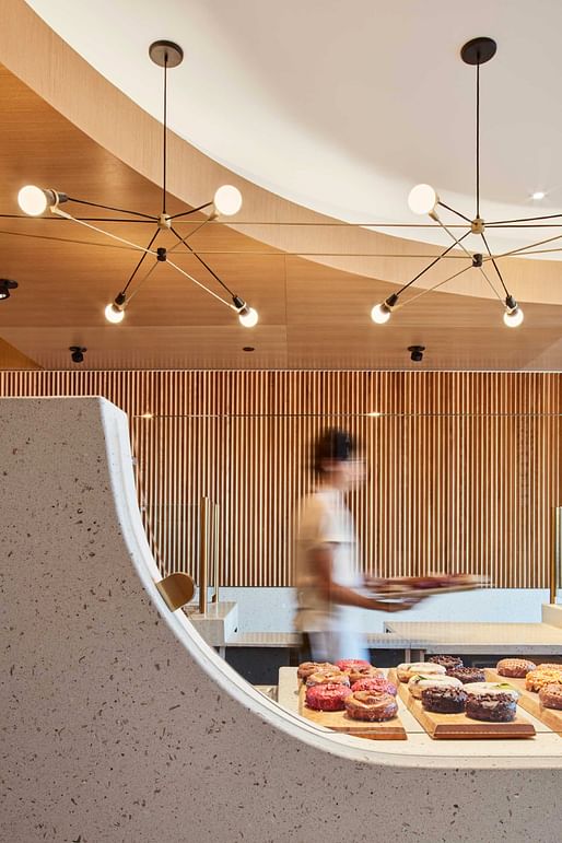 Honor Award, Café/Bar + People's Choice Award: Sidecar Doughnuts (Del Mar, California.) Designed by: Fleetwood Fernandez Architects. Photo: Benny Chan.