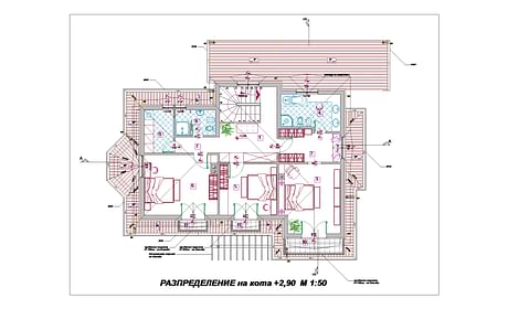 Architectural project of private house near to Sofia, Bulgaria.