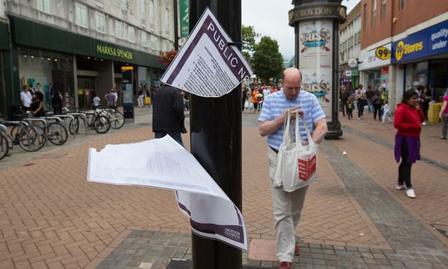 Is Croydon Council’s proposed protection order paving the way for North End to become privatised? Photograph: Bradley L Garrett, via theguardian.com.