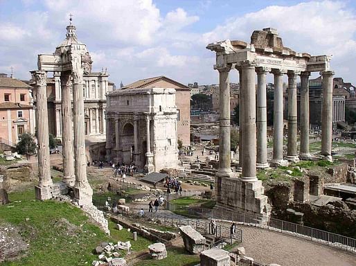 The Roman Forum, via wikimedia.org.
