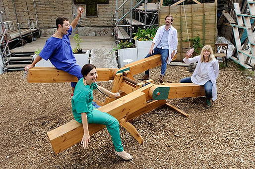 Thomas Kendall, Heather Ring, Jarred Henderson and Rachel Mikulsky as the doctors of Physic Garden.