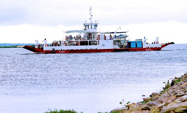 One of the 2 ferries