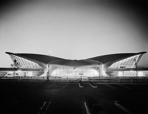 Ezra Stoller's "TWA Terminal at Idlewild Airport, Eero Saarinen" New York, NY, 1962. Image: Yossi Milo Gallery, New York. 