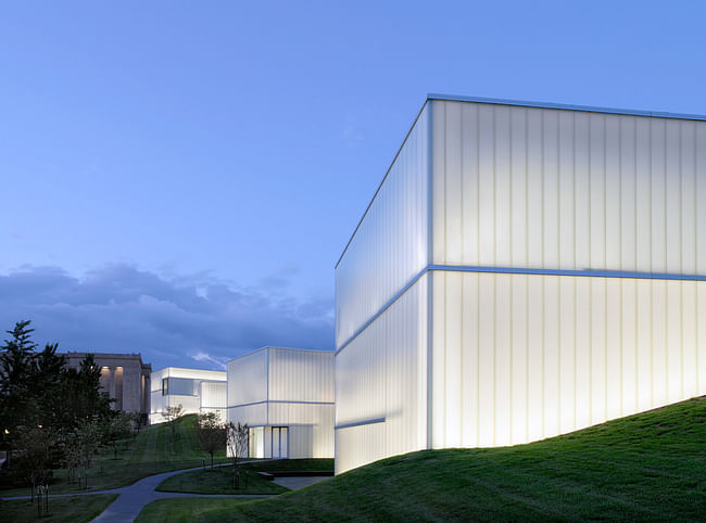 Nelson-Atkins Museum of Art Bloch Building Addition in Kansas City, MO by Praemium Imperiale Award laureate Steven Holl. Photo: Andy Ryan