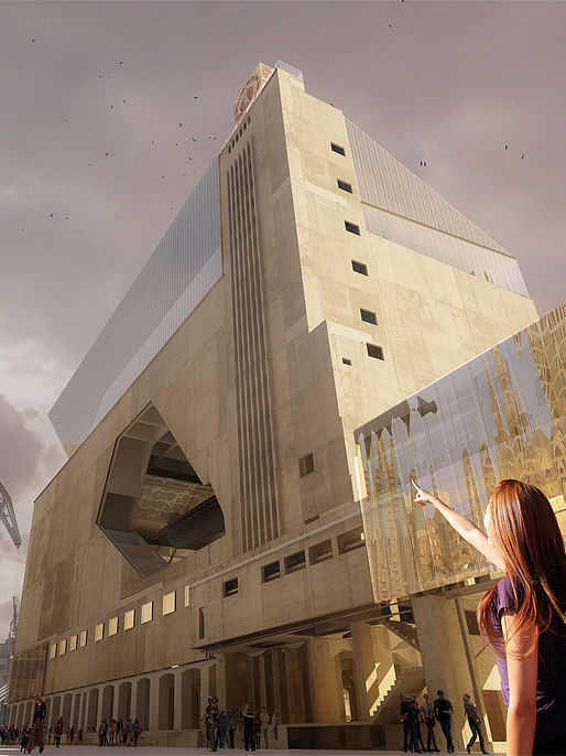 Exterior rendering of the proposed museum (Image: Labtop)