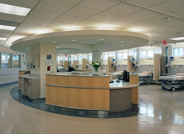 Nurse's station on patient floor