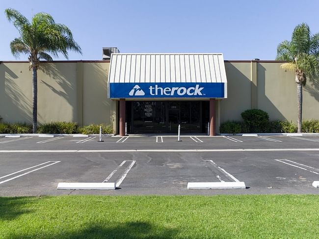 Shopping mall or cathedral? Photo of The Rock in Anaheim, California by artist Lisa Anne Auerbach. (Image via theguardian.com)