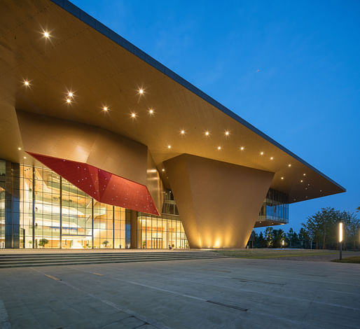 Nanjing Ecotech Island Exhibition Center. Image: NBBJ / Terrance Zhang