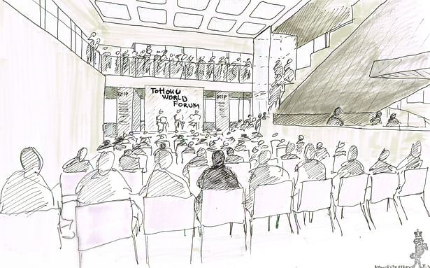 Sketch of presentation setting 