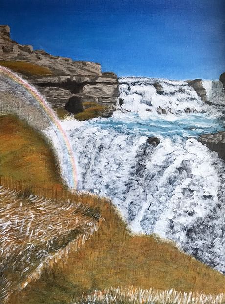Dreaming of Iceland and Gullfoss - just finished!