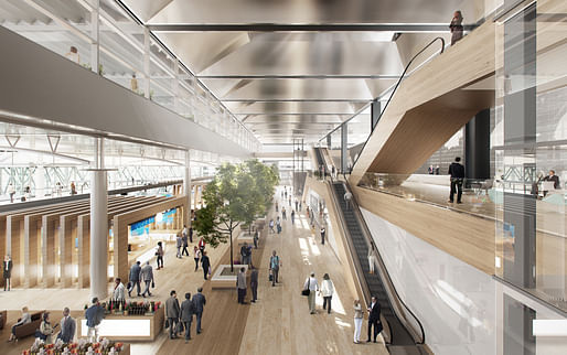 Marseille Provence Airport extension design by Foster + Partners. Photo: Foster + Partners. 