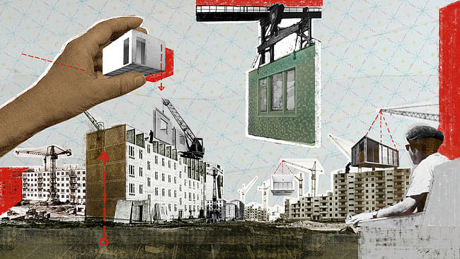 Masha Panteleyeva, Svetlana Strelnikova, and Nazli Kaya, animation still from 'Paper Cities' (Utopia Under Construction), 2016. Courtesy of the artists