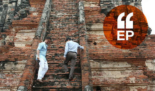 Pomeroy visits Wat Chaiwattanaram in Thailand. Image courtesy of Pomeroy Studios