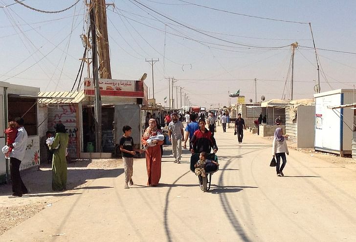 Zaatari refugee camp, Jordan. Image: Wikipedia.
