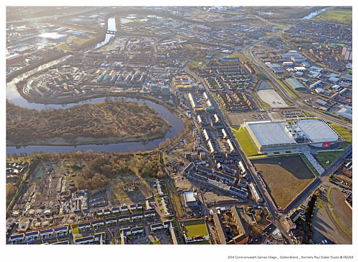 aerial view of masterplan under construction 