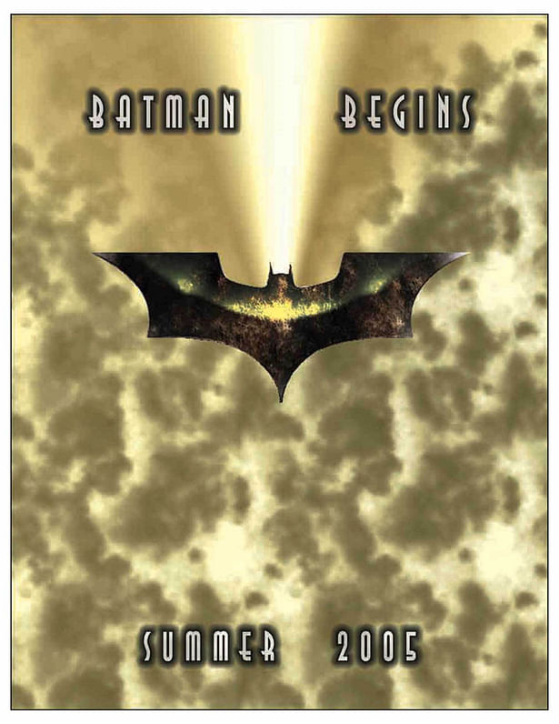 This piece is a movie poster for Batman Begins.