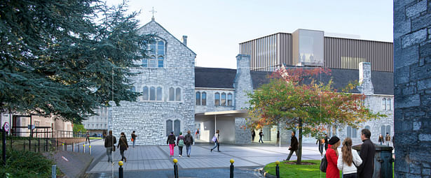 View of entrance to new Student Hub