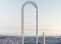 A tower that arcs high above New York