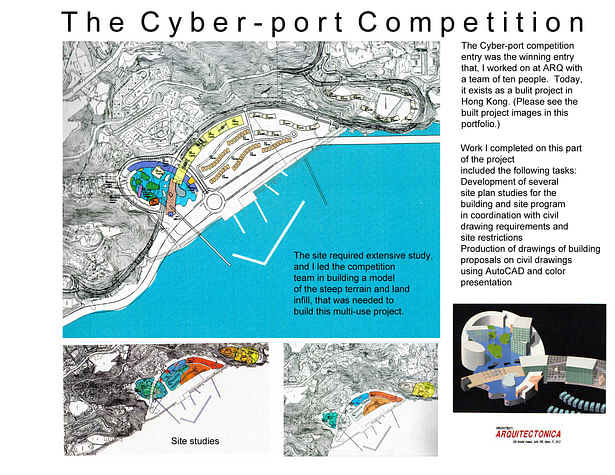 Cyberport, Hong Kong-site plan-competition submission