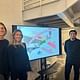 2nd Place student winners - Francesca Picard, Isabelle Dabrowski, and Anthony Quiroz. Image courtesy of USC School of Architecture.