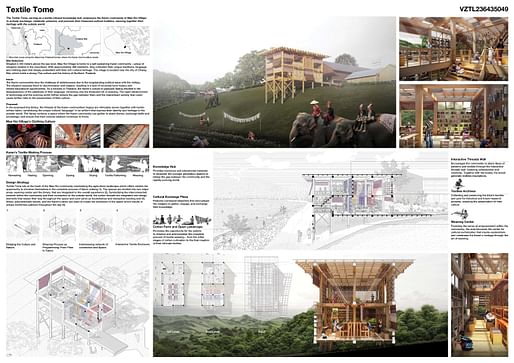 Honorable Mention 6 – Textile Tome by Akkarawin Valinluck and Pimchid Chariyacharoen (Thailand) 