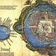 The Nüremberg Map of Tenochtitlán 1524 depicting the city as an island surrounded by water
