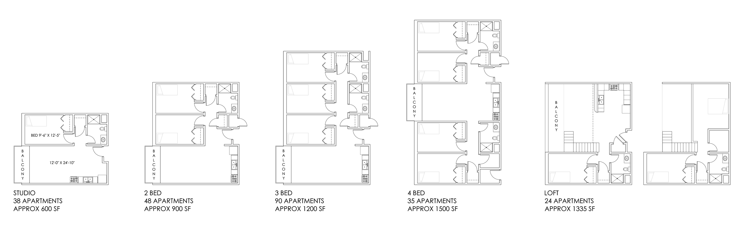 Typical room layout