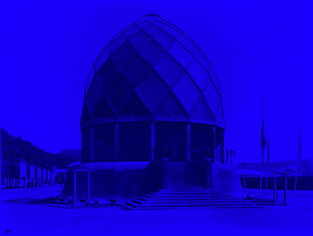 Original image: The Glass Pavilion by Bruno Taut, Cologne Werkbund Exhibition, Baukunstarchive, Akademie Der Künste, Berlin. 