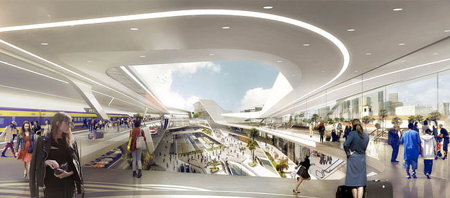 Los Angeles Union Station Master Plan, interior (Image: UNStudio)