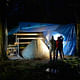 Large scale prototype casting process (photo: Valerie Bennett)