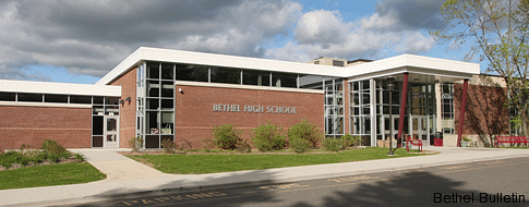 Bethel High School new front entrance.