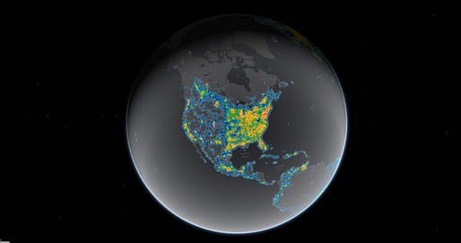 Light pollution now blots out the Milky Way for eight in ten Americans according to a recent study. Credit: Falchi et al., Science Advances[link TK]; Jakob Grothe/National Park Service, Matthew Price/CIRES and CU-Boulder.