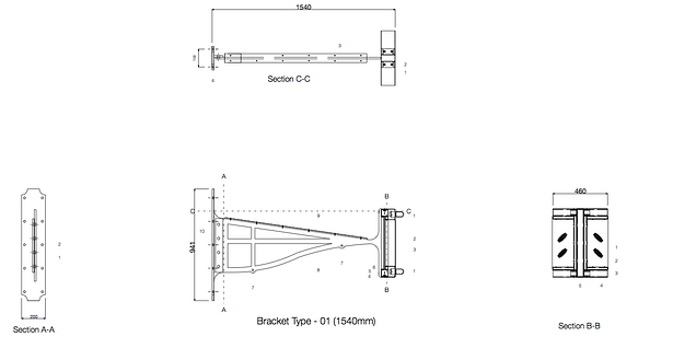 Bracket Drawing Section