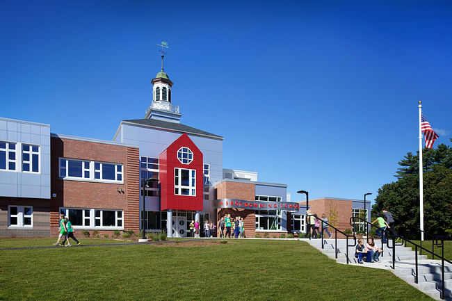 The Abbott-Downing Elementary School is located adjacent to the former Conant School site and echoes design elements from the original school building including the reuse of its signature cupola phot by Ed Wonsek