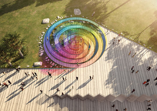  “The Rainbow Serpent”, a submission to the Land Art Generator Initiative (LAGI) 2018 Competition for Melbourne. TEAM: Arthur Stefenbergs, Lucian Racovitan, Keith Mc Geough, Ovidiu Munteanu. TEAM LOCATION: Sydney, Australia. ENERGY TECHNOLOGIES: luminesce
