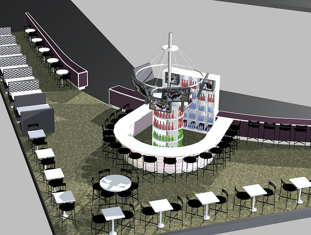 Rendering for bar at Columbia, South Carolina Airport- Not Built