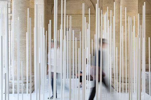 2017 FAV Pavilion - Vertical emotion by ØNA Architecture / Maxime Agred - Jean-Baptiste Blondel - Quentin Giraud - Julien Gueganou, Montpellier / France. Photo credit: ©photoarchitecture.com 