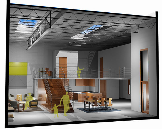 Typical unit interior rendering