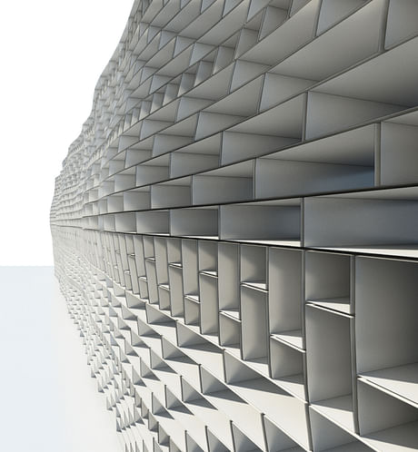 screen wall/storage shelves
