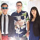 Jimenez Lai, Paul Petrunia, and Mia Khimm of the Graham Foundation pose in the vestibule of the VDL House. Photo by Diana Koenigsberg (www.dianakoenigsberg.com)