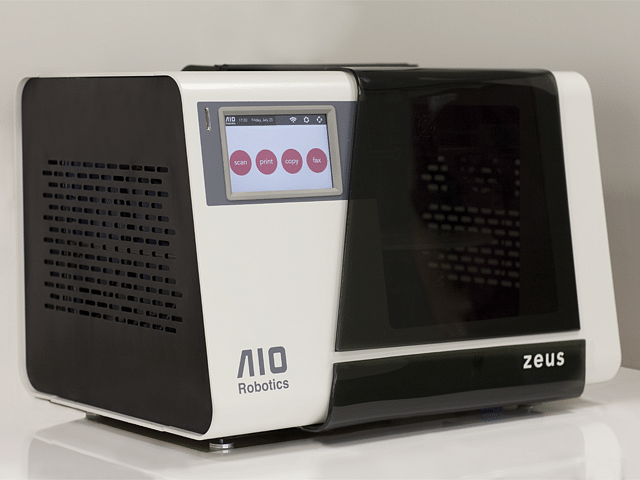 The ZEUS All-in-One 3D printer by AIO Robotics. Image from the ZEUS Kickstarter