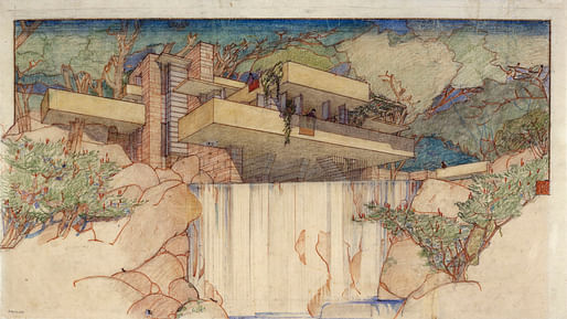 Fallingwater Edgar J. Kaufmann House, Mill Run, PA. 1934-37. “The Frank Lloyd Wright Foundation Archives (The Museum of Modern Art | Avery Architectural & Fine Arts Library, Columbia University, New York)