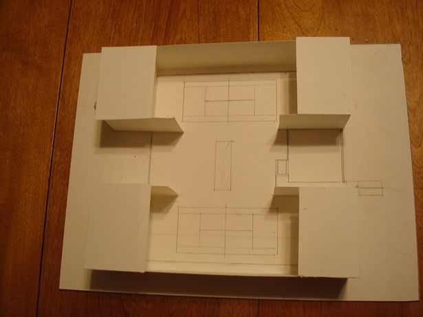 paper model of the rooftop