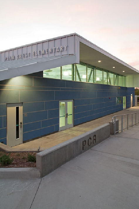 Exterior Facade at dusk