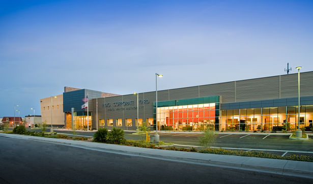 Administration Wing at Dusk